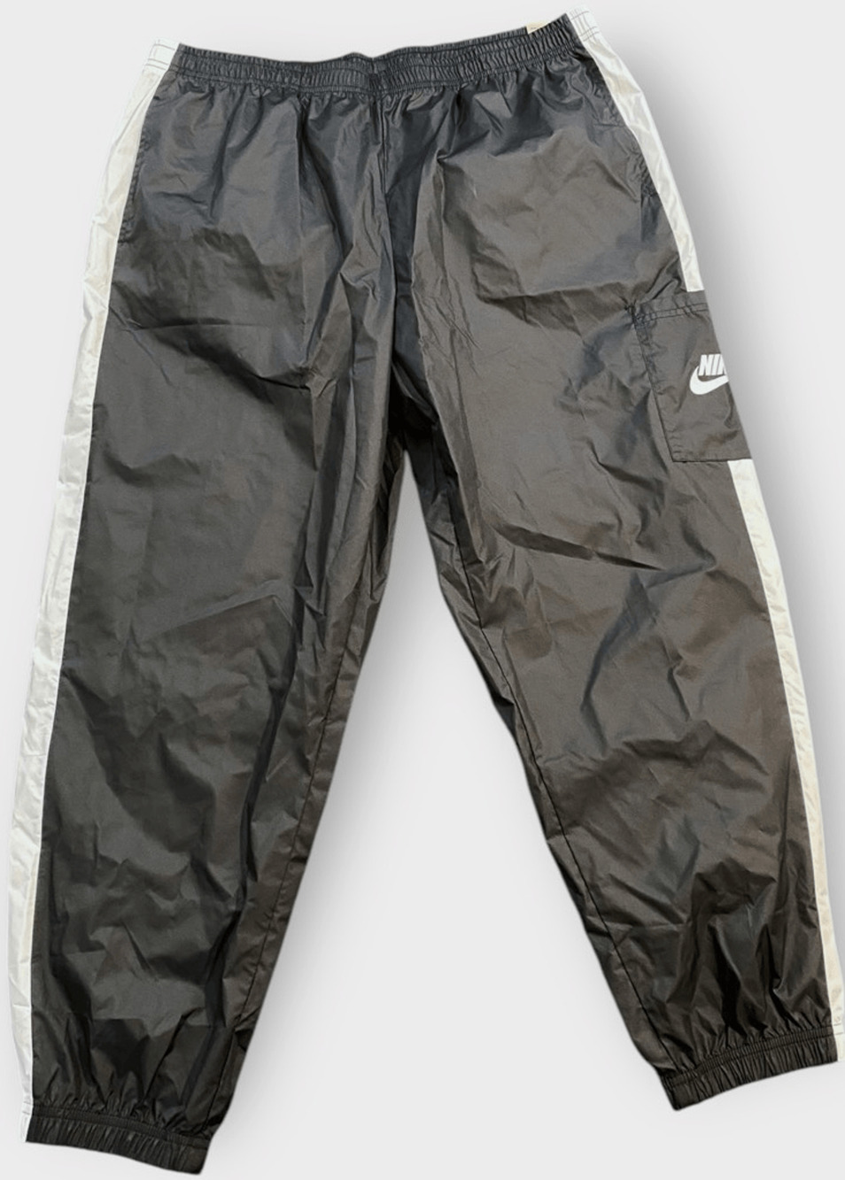 Nike Sportswear Woven Track Pants Black White CJ7346-010 Women’s Size Large
